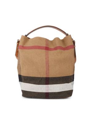 Burberry Ashby Nova Check Shoulder Bag on SALE .